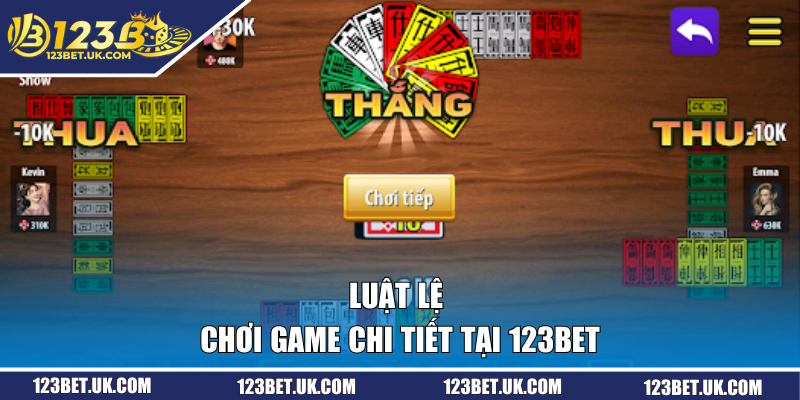 Luật lệ chơi game chi tiết tại 123BET